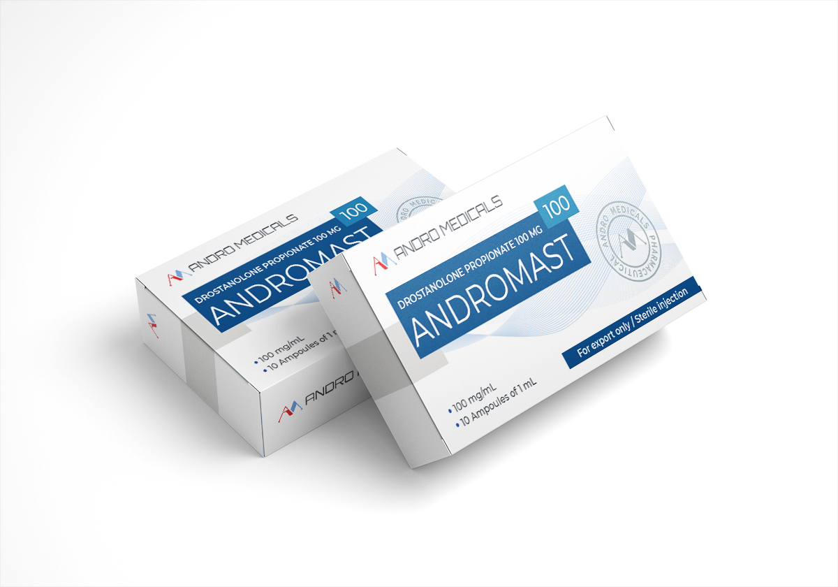 Andromast 100 — Drostanolone Propionate 100mg/ml × 10 × 1ml amp. Injecteerbaar lab getest flacon 100mg/ml Injecteerbaar